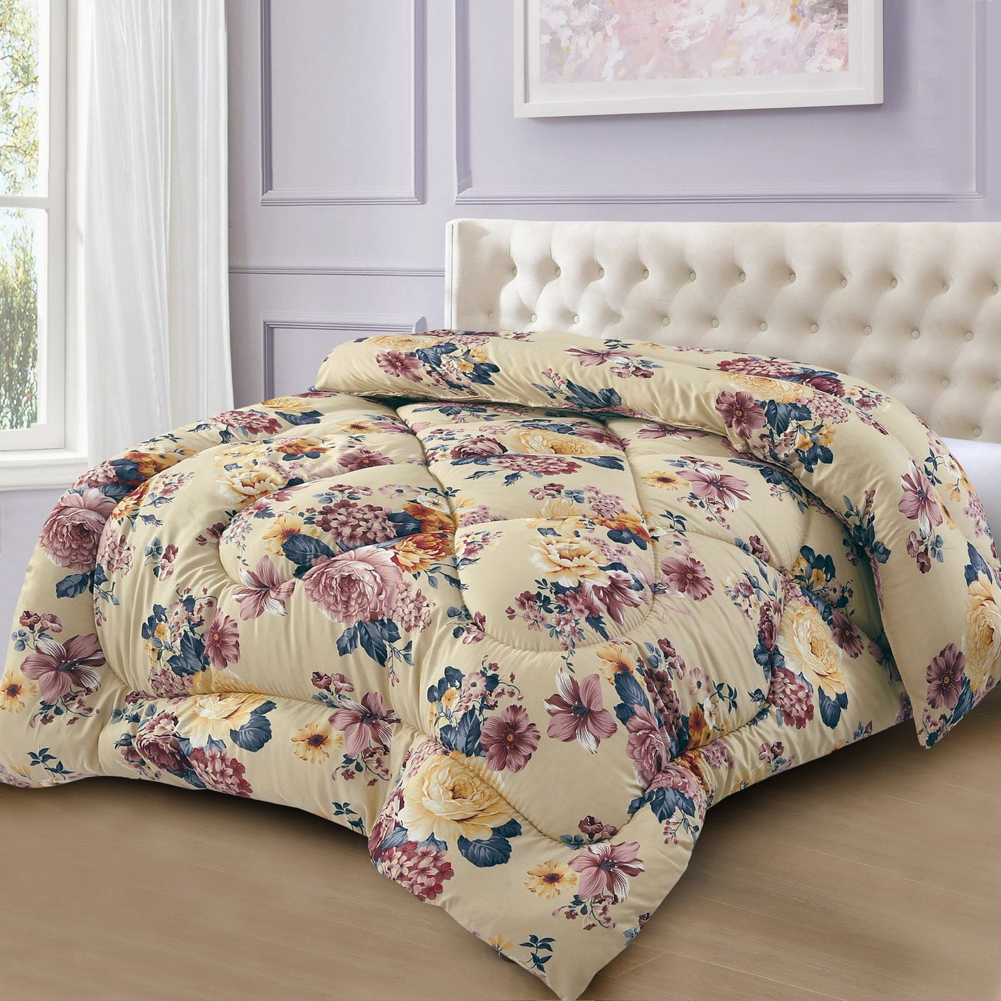 Luxury Vintage Rose Garden Quilt
