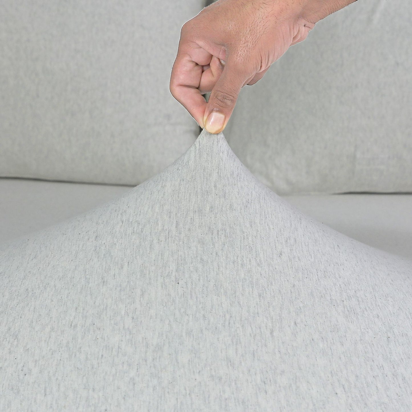 Alpine Mist Textured Fitted Bed Sheet(3 Piece Set)